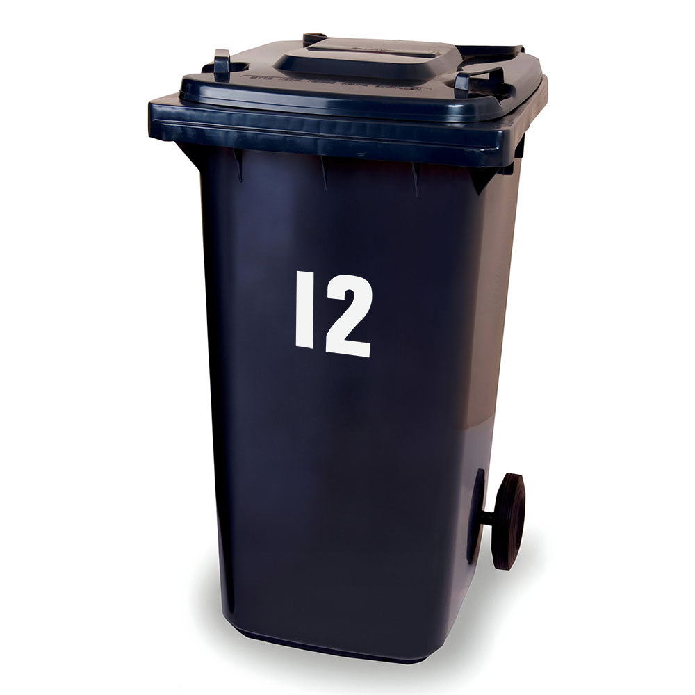 Huisnummer sticker Wit Groot, nummer 5