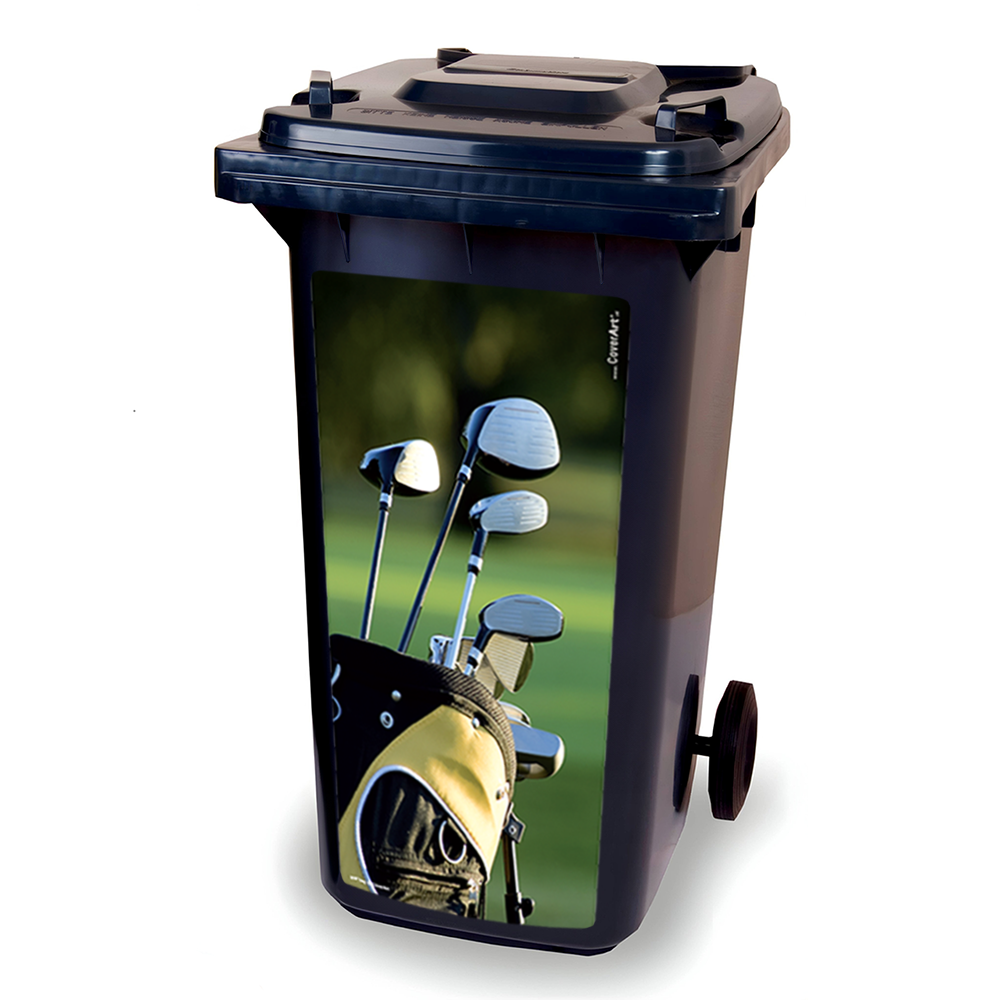 Kliko sticker - Golf Bag - container sticker - afvalbak sticker