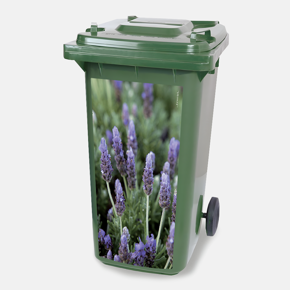 Kliko sticker - Lavendel - container sticker - afvalbak - vuilnisbak - brievenbus