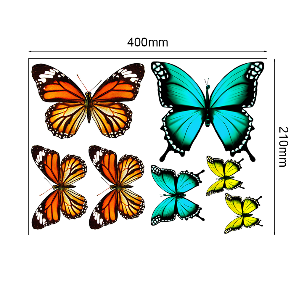 Stickervel - Vlinders - container sticker - afvalbak - vuilnisbak - brievenbus