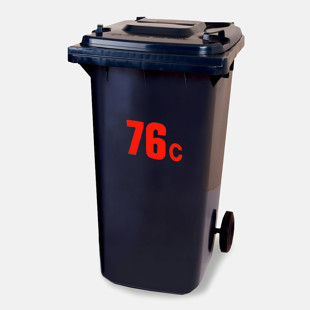 Huisnummers Reflecterend Rood