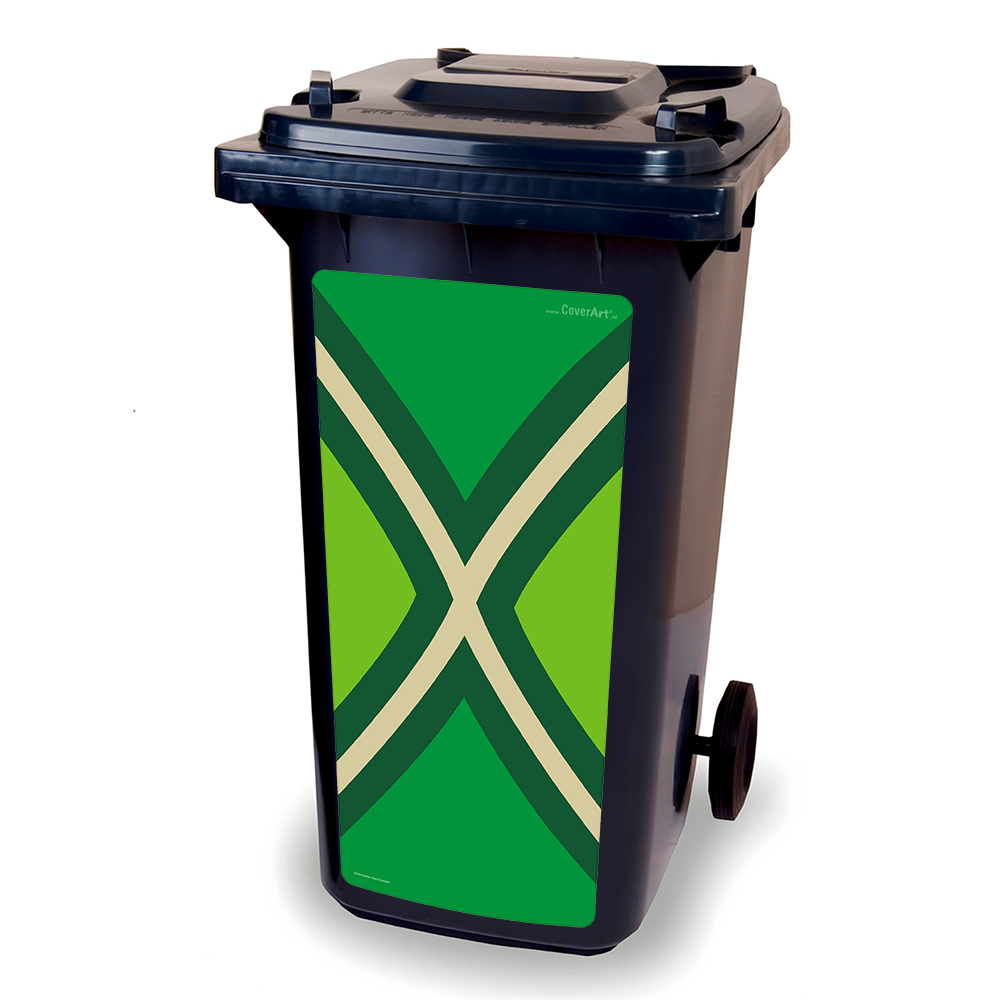 Kliko sticker - Achterhoekse Vlag - afvalbak sticker - Container sticker