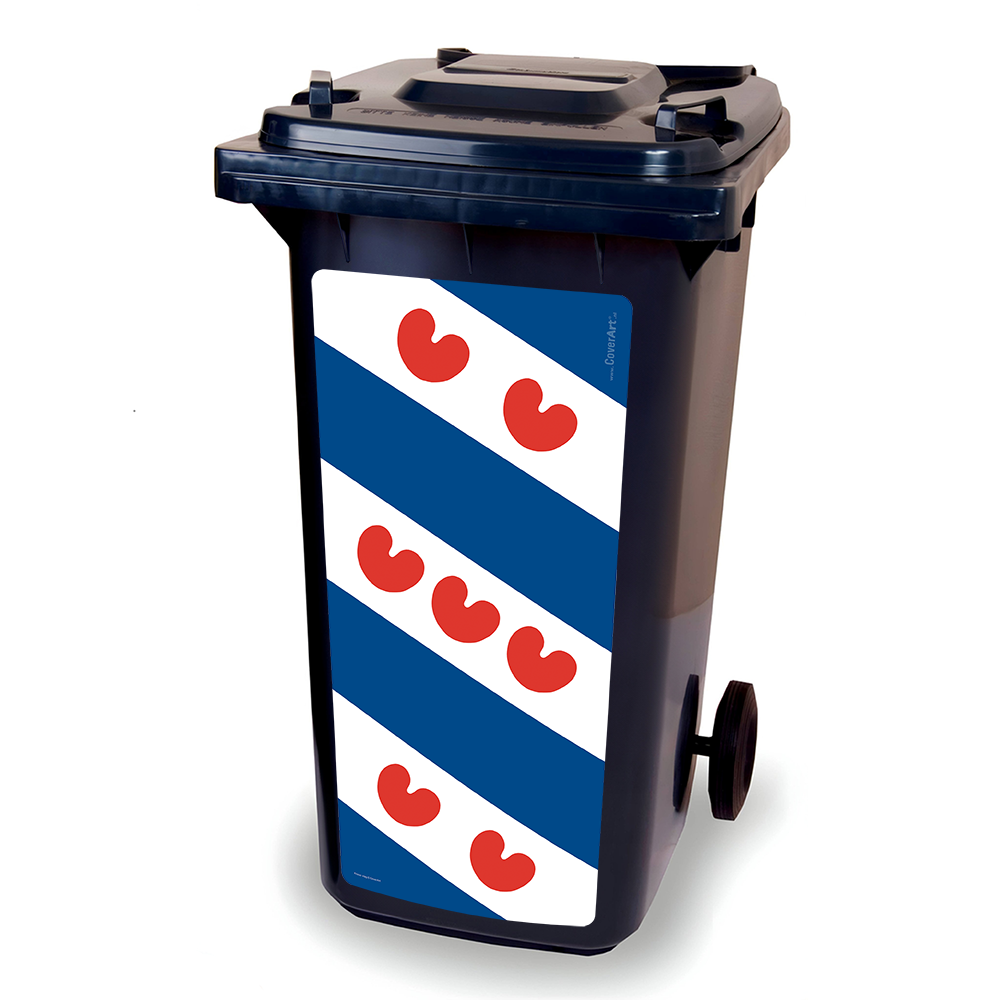 Kliko sticker - Friese Vlag - container sticker - afvalbak sticker ...