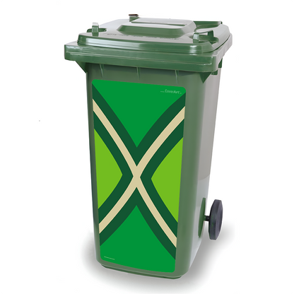 Kliko sticker - Achterhoekse Vlag - afvalbak sticker - Container sticker
