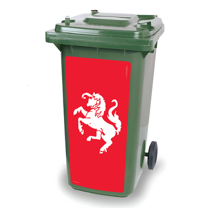 Kliko sticker - Twentse Vlag - container sticker - afvalbak sticker