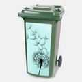 Kliko sticker Paardenbloem: gele paardenbloemen in het gras, vinylsticker van 80 x 37 cm