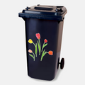 Stickervel Tulpen (21 x 29 cm) met losse stickers: roze tulpen in bloei