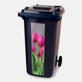 Kliko strip Tulpen: roze tulpen in bloei, vinylsticker van 75 x 20 cm