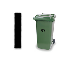 Huisnummer sticker 1 - Zwart Klein