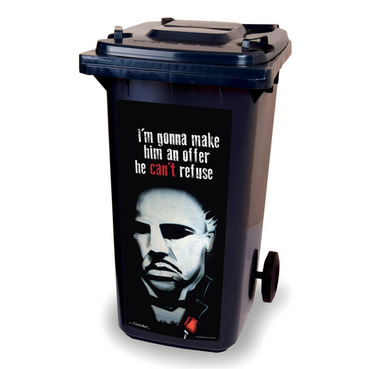 Kliko sticker - Godfather - container sticker - afvalbak sticker