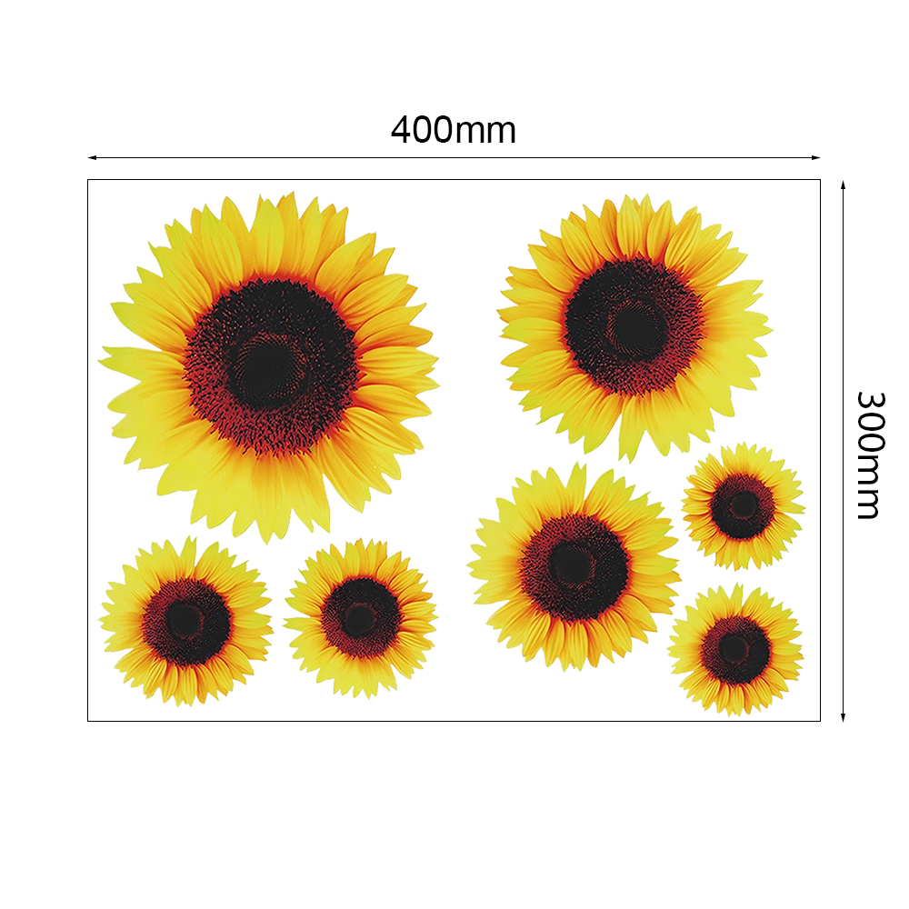 Stickervel Zonnebloem