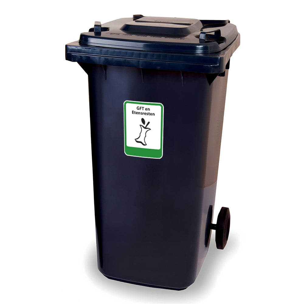 Gft Container Sticker Stickervel - GFT en Etensresten - container sticker - afvalbak - vuiln ...