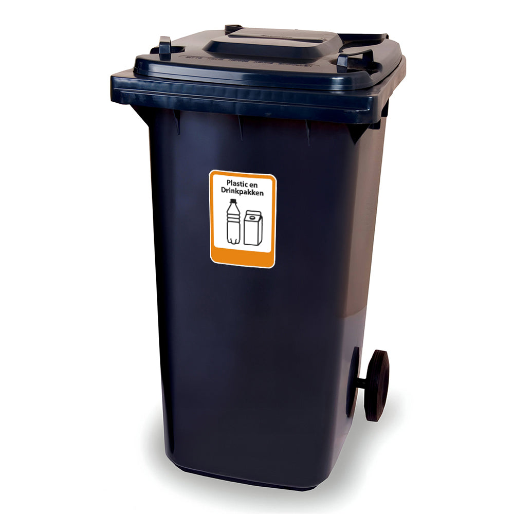 Stickervel - Plastic en Drinkpakken - container sticker - afvalbak - v ...