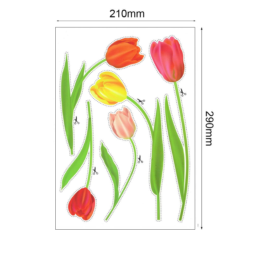 Stickervel Tulpen