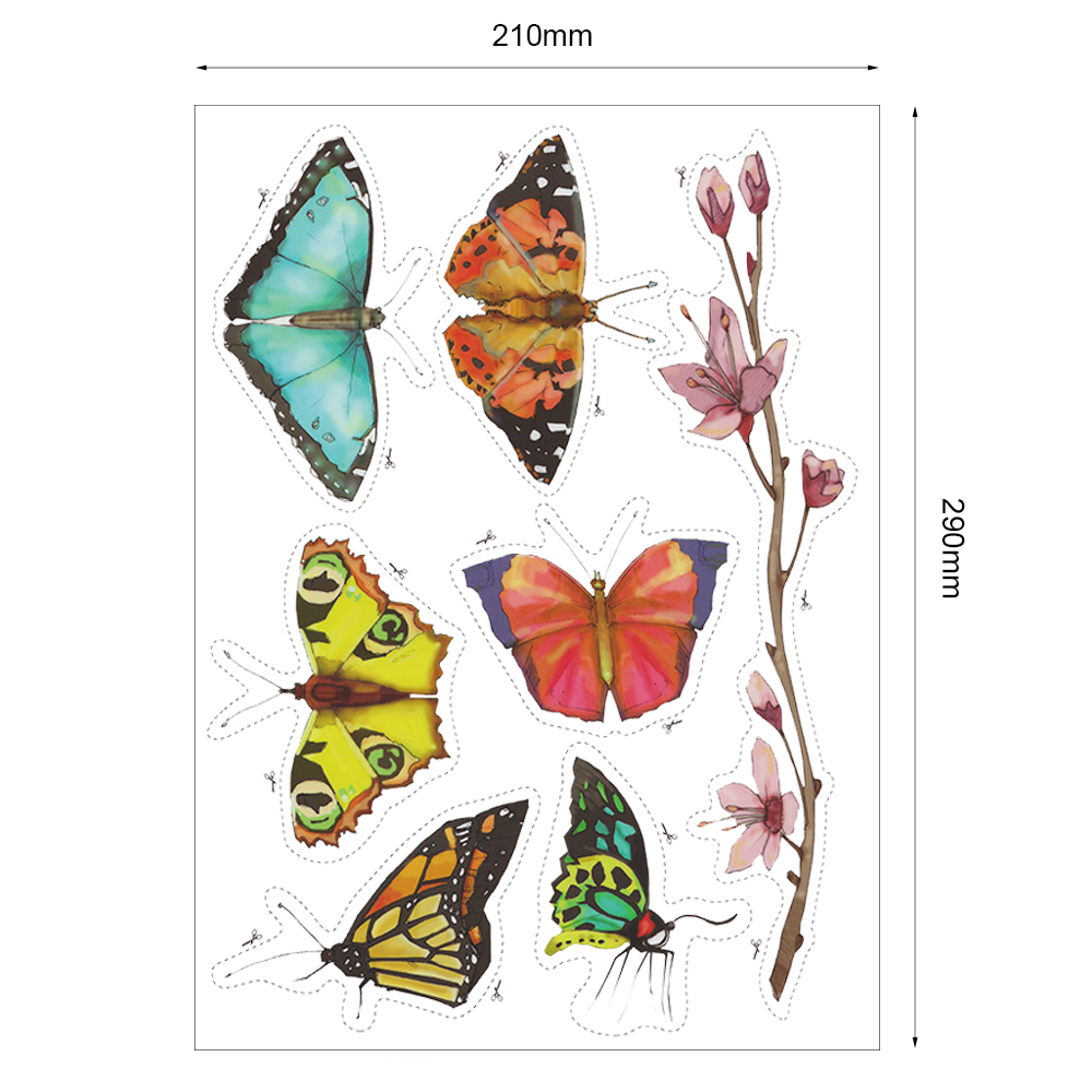 Stickervel Vlinder 1